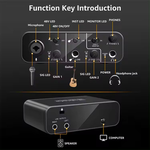 New Design Multiple Interface Options Usb Audio Interface for Recording - Product Image 3