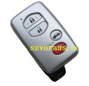 車キー4ボタンスマートリモートキーフォブカバーシェルケーストヨタ4ランナープリウスカムリ - Product Image 1