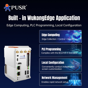 Controlador IoT expandible para ordenador integrado basado en ARM PUSR LTE CAT4 WiFi Ethernet Linux OS Edge Gateway PC industrial