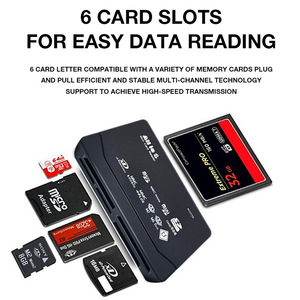 6 in 1 çok bellek kart okuyucu USB 2.0 harici SD Mini mikro M2 MMC XD CF MS - Product Image 4