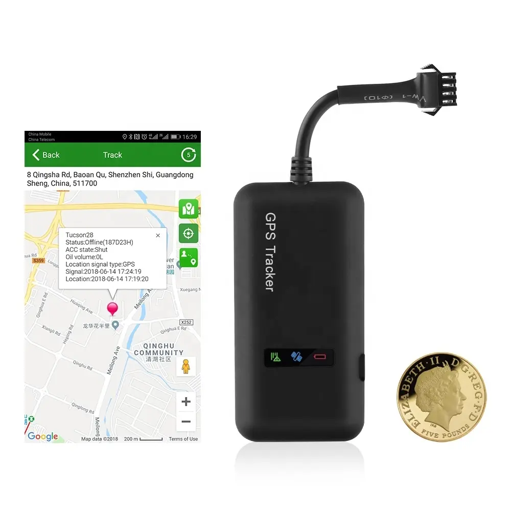 GT02D TK110 GSM Mini GPS Locator רכב רכב GPRS Tracker אנטי גניבה מעורר מערכת ממסר מנותק דלק שמן