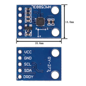 GY-273 3V-5V HMC5883L L883 3軸磁場センサーモジュール3V-5Vコンパス磁気センサーモジュール - Product Image 5