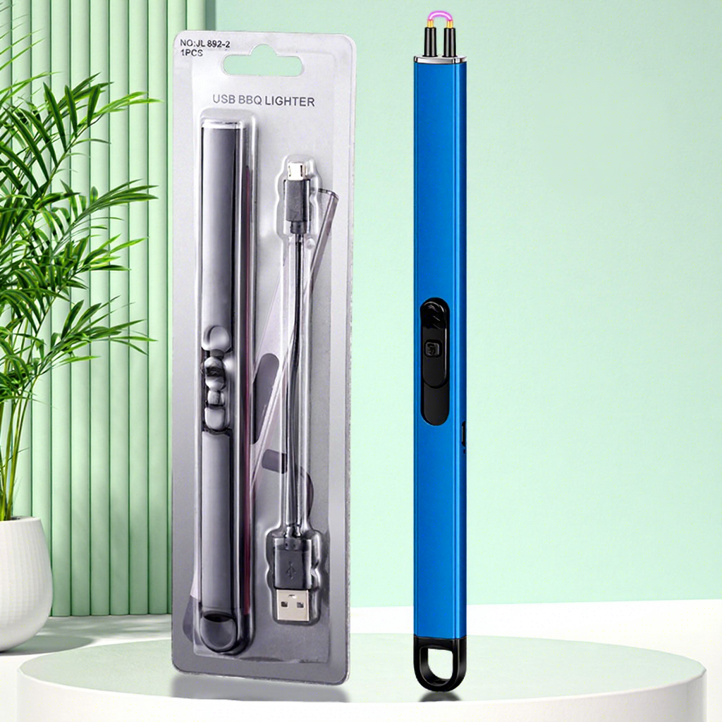 Blue USB Rechargeable Pulse Lighter