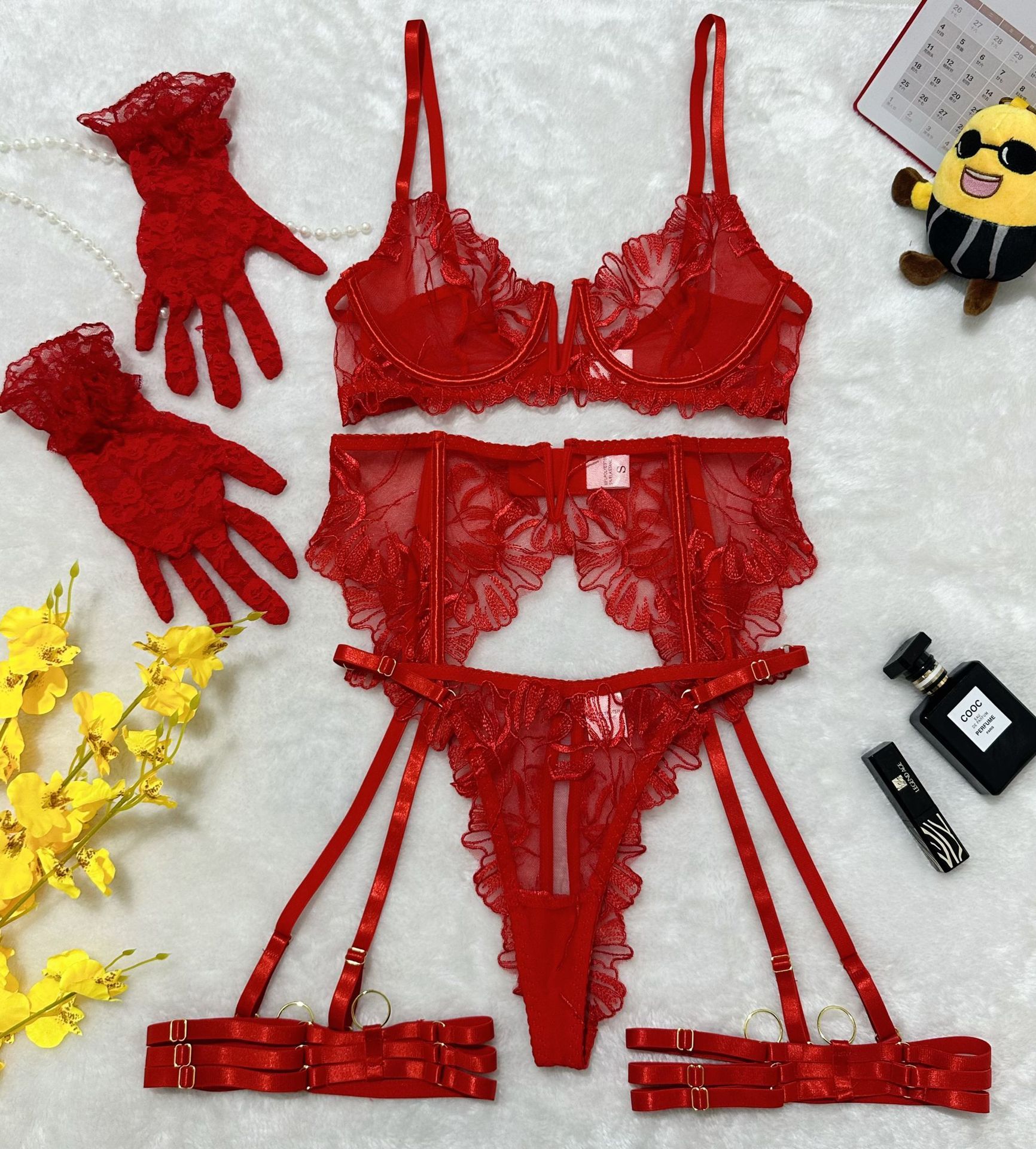 Rojo (con guantes)