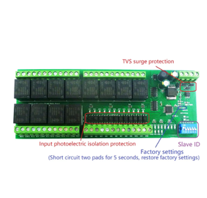 12-DI 12-DO DC 12V 24V RS485 IO Board Optically Isolated NPN <strong>Input</strong> &amp; 12 <strong>Relay</strong> <strong>Output</strong> Modbus RTU <strong>Module</strong> - Product Image 2