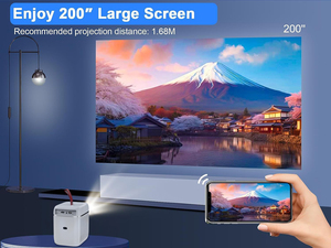 Proyector inteligente pequeño LCD Full Hd inalámbrico móvil compatible con enfoque eléctrico Android 11 proyector 5g Wifi con proyector Bluetooth