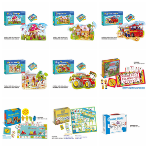Study arithmetic Letter Word Baby Toy Memory Symmetric Cognitive Percentage <strong>Example</strong> Match Self -Correcting Puzzle Set - Product Image 2