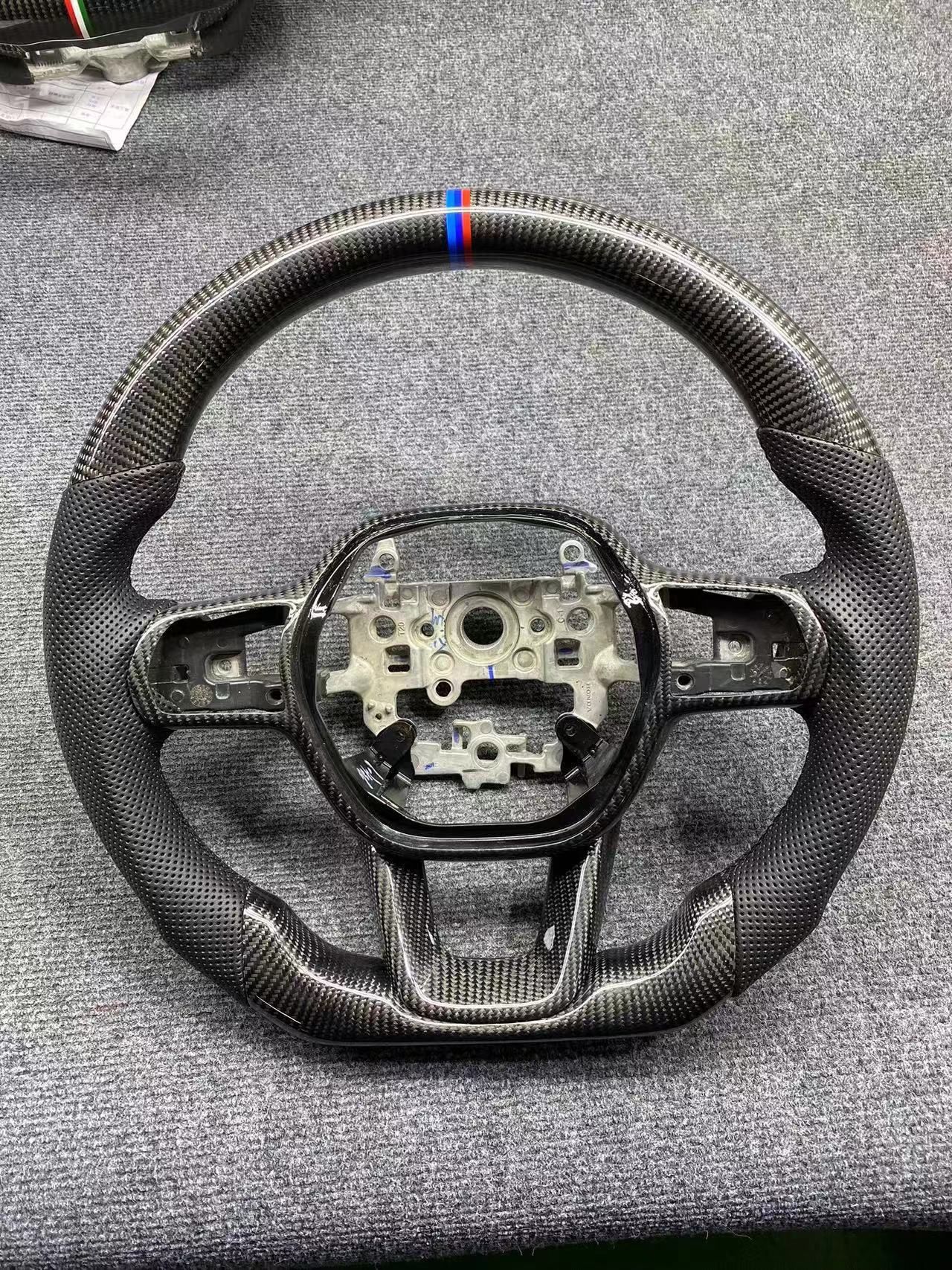 Carbon Fiber+ Perforated Leather