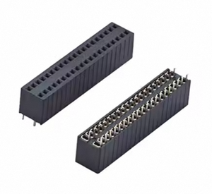 カスタマイズ可能2.54mmピッチメスヘッダー2*10PストレートUタイプH8.5 PC3.0 PA6T深セン工場ブラックPCB 20ピンメスヘッダー