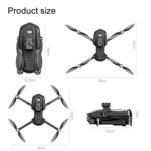 2024迷你无人机4k专业高清双摄像头V168 Pro Max可折叠户外无人机远程WIFI FPV应用遥控便携式 - Product Image 5