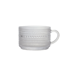 400ml Wholesale Raindrop-shaped Glass <strong>Cup</strong> with Handle - Product Image 1