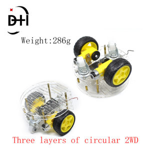 Neuer Vermeidung verfolgungs motor Smart Robot Car Chassis Kit Geschwindigkeit geber Batterie kasten 2WD Ultraschall modul Für Arduino UNO R3 Kit - Product Image 6