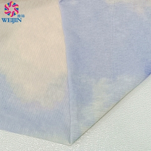 Nhuộm Thiết Kế 90gsm Polyester 94% Spandex 6% Hàn Quốc Net Đàn Hồi Điện Lưới Đan Vải Hữu Cơ Cho Thể Thao Quần Áo Đồng Phục - Product Image 2