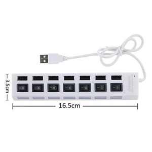 USB гнездо 7 портов USB концентратор 2,0 с вкл/OFF LED переключатель USB разветвитель компонентов для планшет ноутбук компьютер - Product Image 5