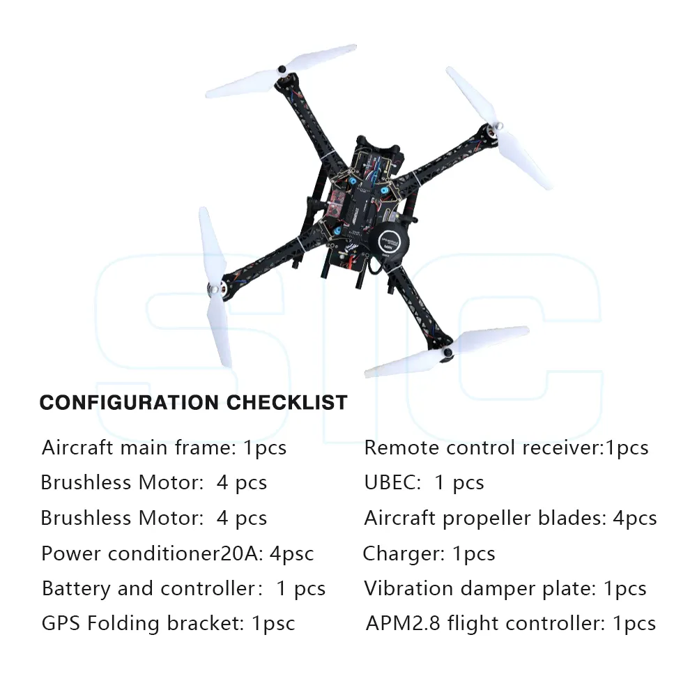 Quadcopter kamera drone, ağır uzun menzilli ağır montaj drone İha SIC uzaktan kumanda ışık