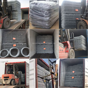 ตะกร้าเกเบียนชุบสังกะสีแบบจุ่มร้อนสำหรับผนังเกเบียกรง3x0.9x0.4ม. 95X115มม. ความมั่นคงของธนาคารโคลัมเบียเม็กซิโก - Product Image 6