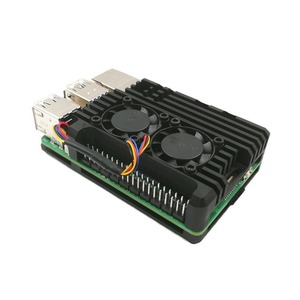 Vendita calda 5 doppio ventilatore e dissipatore di calore caso di alluminio per <span class=keywords><strong>Raspberry</strong></span> <span class=keywords><strong>Pi</strong></span> con l'alta qualità - Product Image 4
