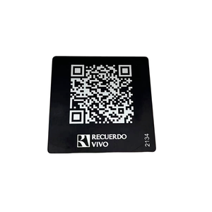 カスタムQRコードラベル陽極酸化アルミニウム表面下スクリーン-印刷 - Product Image 6