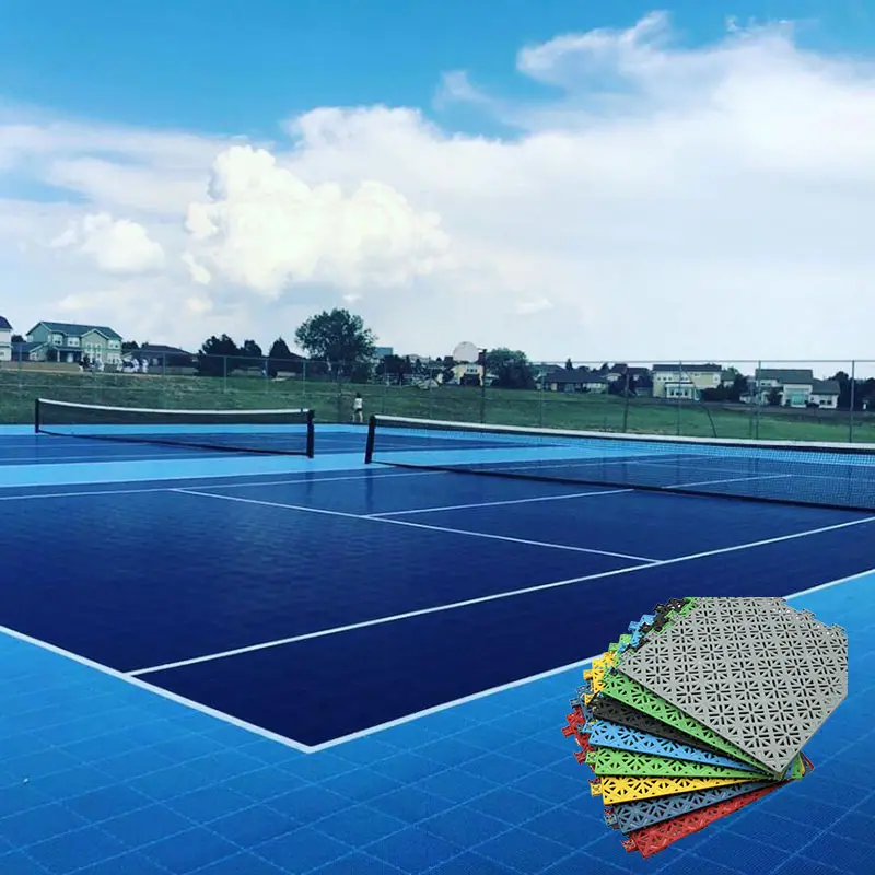 Perlengkapan Tenis Lapangan Basket Tahan Air Kualitas Tinggi Lantai Olahraga Pp Lantai Plastik