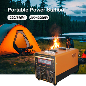 耐用使用廉价太阳能户外电源移动300W 600W 1200W野营110v 220v太阳能发电机电源 - Product Image 2