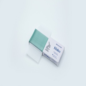 Laboratory Use Economy 50Pcs/65Pcs/72Pcs Per Box Polished Edges <strong>Plain</strong> <strong>Microscope</strong> Glass <strong>Slide</strong> Cover Slip - Product Image 2