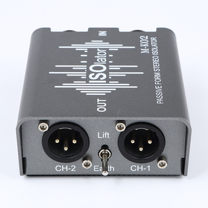 工厂价格双向XLR音频隔离器双XLR + 6.35输入和双XRL输出平衡不平衡信号输入/输出