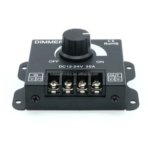 LED striscia di luce Dimmer 12v 24 v30a Dimmer Controller Led striscia di luce Pwm dimmerazione rotante interruttore Dimmer rotante per luci a Led - Product Image 2