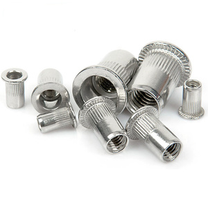Yassı paslanmaz çelik kafa riveli somun inç 6-32 5/16 3/8 1/4 1/2 metrik M3 M 4 M5 M6 M8 M10 M12 perçin fındık - Product Image 5