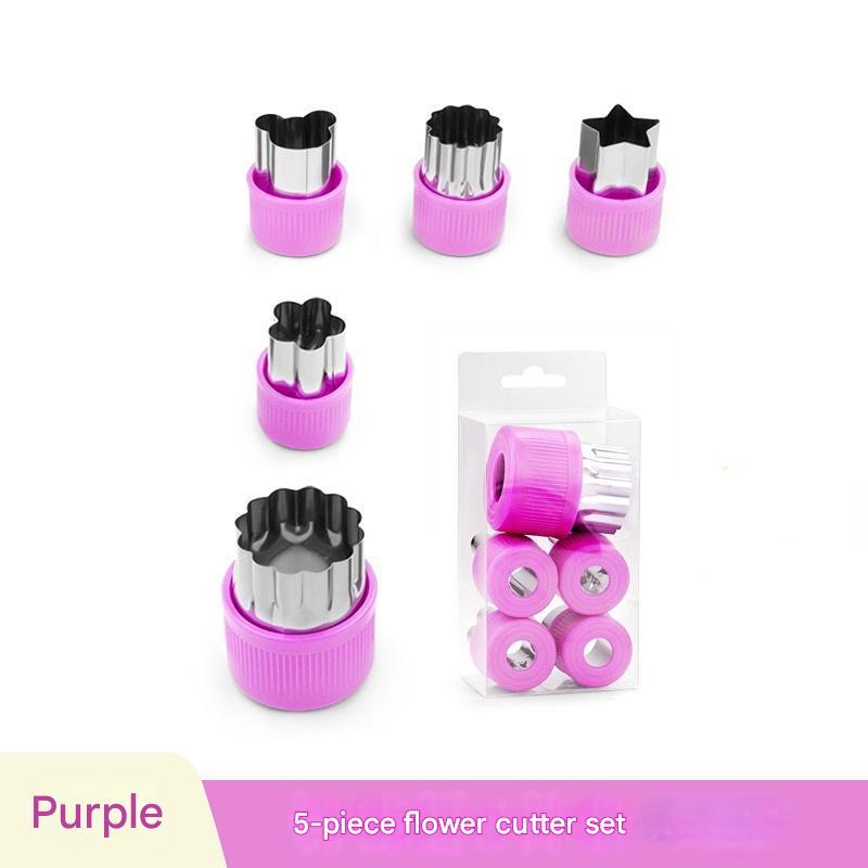 Conjunto morado de 5 piezas.