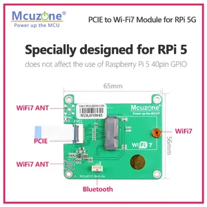 (Modell: MPW7) Raspberry Pi 5 PCIE zu M.2 WiFi7-Modul, BE200,AX210,AX200, unterstützt Google TPU,WiF6E Custom Custom - Product Image 4