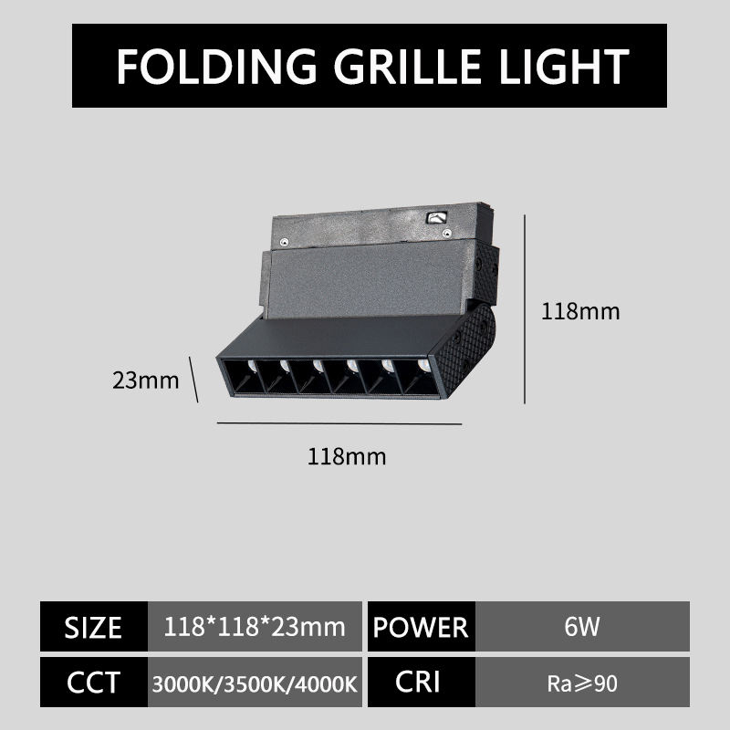 6W FOLDING GRILLE LIGHT