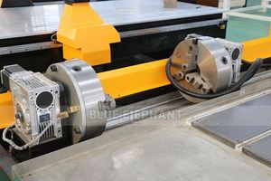 4 оси гравировка камня cnc 1325 фрезерный станок мраморная статуя вращающийся шпиндель резьба по 3d скульптуре - Product Image 4
