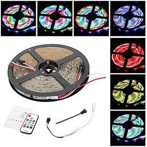 5m WS2811 Led şerit, programlanabilir ve adresli, 5050 dijital BRG LED ışık, 150LEDs IP67 tüp su geçirmez rüya sihirli renk 12V - Product Image 4