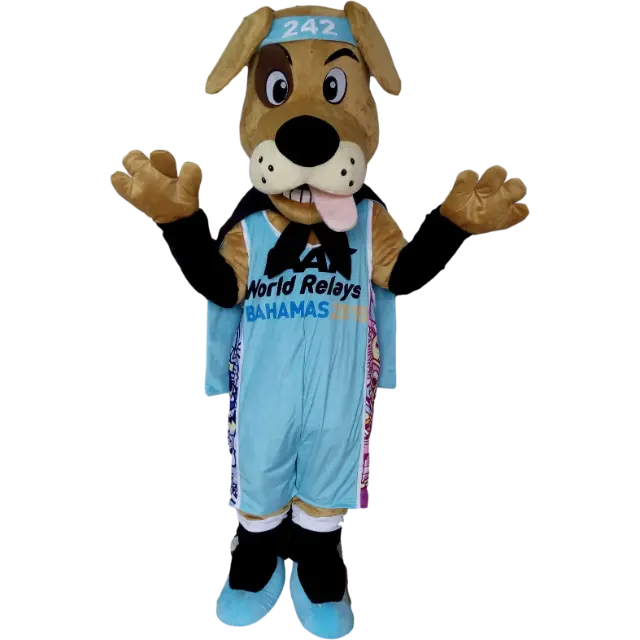 Customized sports wear dog animal cartoon adult mascot costume