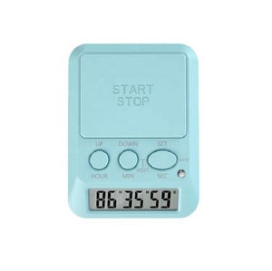 多機能デジタルキッチンタイマーカウントアップ & ダウンアラームリング大きなロゴエリアLCDデジタルタイマーバッキングライト付き