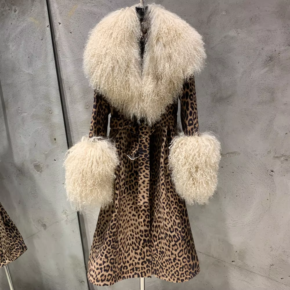 Cow Leopard Pattern+ Beige Sheep