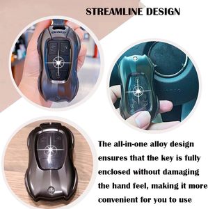 Mercedes Benz GT C E S M R CLA CLS GLA GLC GLE GLK Class Compatible Smart <strong>Key</strong> Metal Cover BMW Bora <strong>Key</strong> Fob Cover - Product Image 5