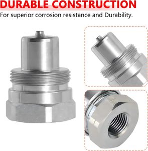 KZE-B 3/8 "NPT 10000 PSI thủy lực nhanh chóng kết nối ngắt kết nối <span class=keywords><strong>Coupler</strong></span> đặt nặng Carbon thép Nam Nữ khớp nối phụ kiện - Product Image 5
