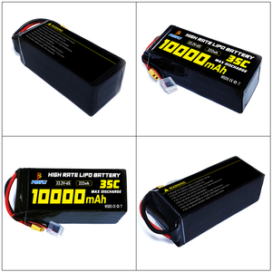 PONFLY высокопроизводительный Аккумулятор для дрона с распылителем на 10000 мАч 6S 22,2 V 8S 12S35C <span class=keywords><strong>Lipo</strong></span> аккумулятор для самолета Vtol RC FPV UAV Drone - Product Image 6