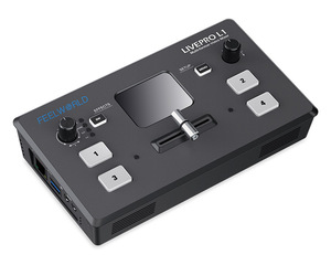 4 entradas HDMI Producción multicámara USB3.0 Mezclador de video Conmutador Control remoto por PC/APP conmutador de video en vivo