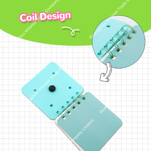Quaderno a bobina morbida a 4 stile con copertina quadrata e rotonda rilegata a spirale in pelle e carta per regali o diario usa graziosi Mini taccuini - Product Image 5