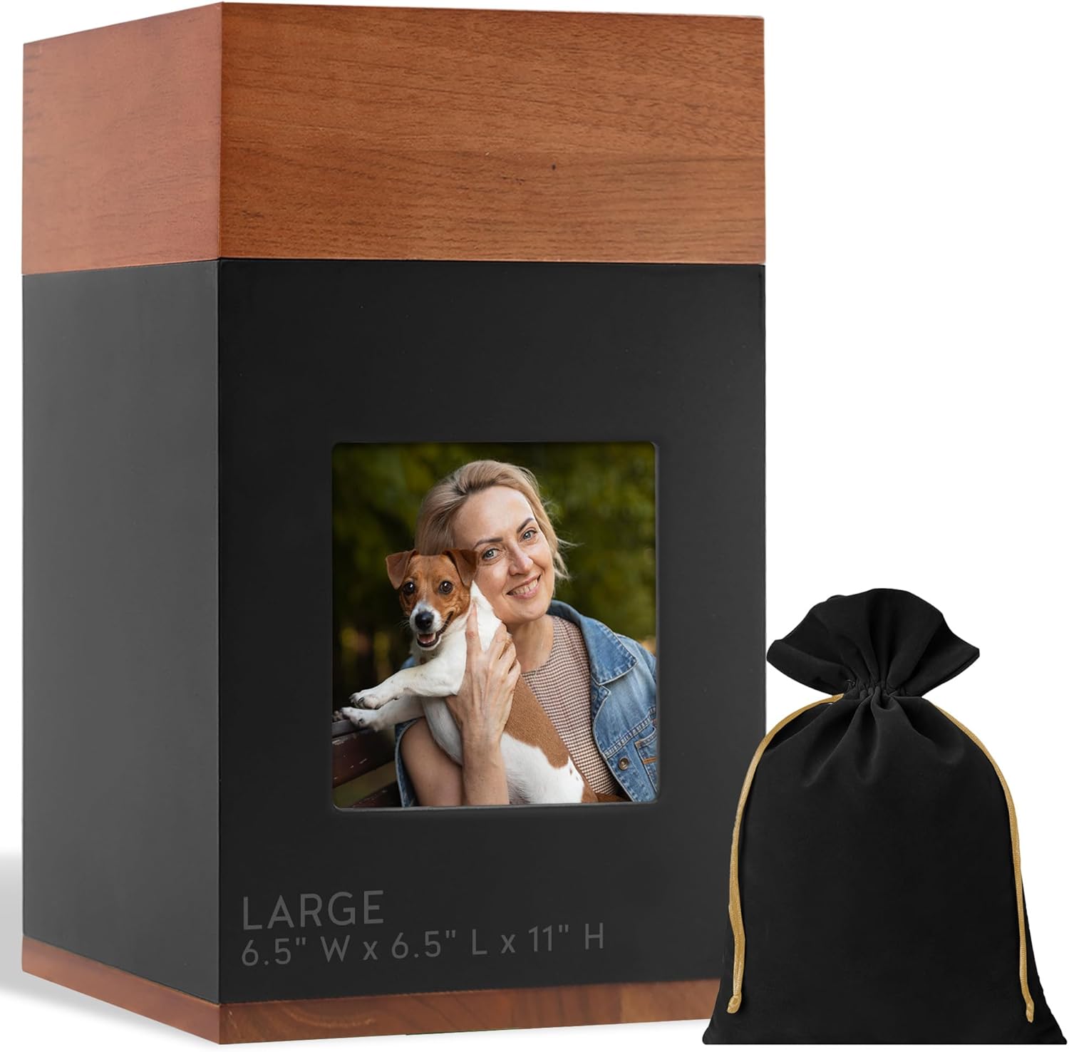 Walnut-black with picture
