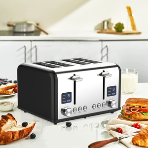 Elektrischer Toaster 4 Scheiben Brot Toaster Smart Küchengerät Digital LED Display Toaster - Product Image 5