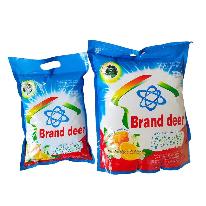 Producto de limpieza Fórmula química diaria de detergente en polvo Materias primas Venta caliente en el mercado
