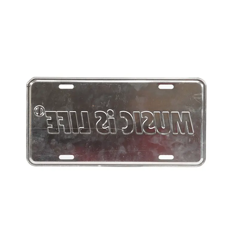 Wholesale Car Accessories Blank Custom Logo Decorative Aluminum License Plates