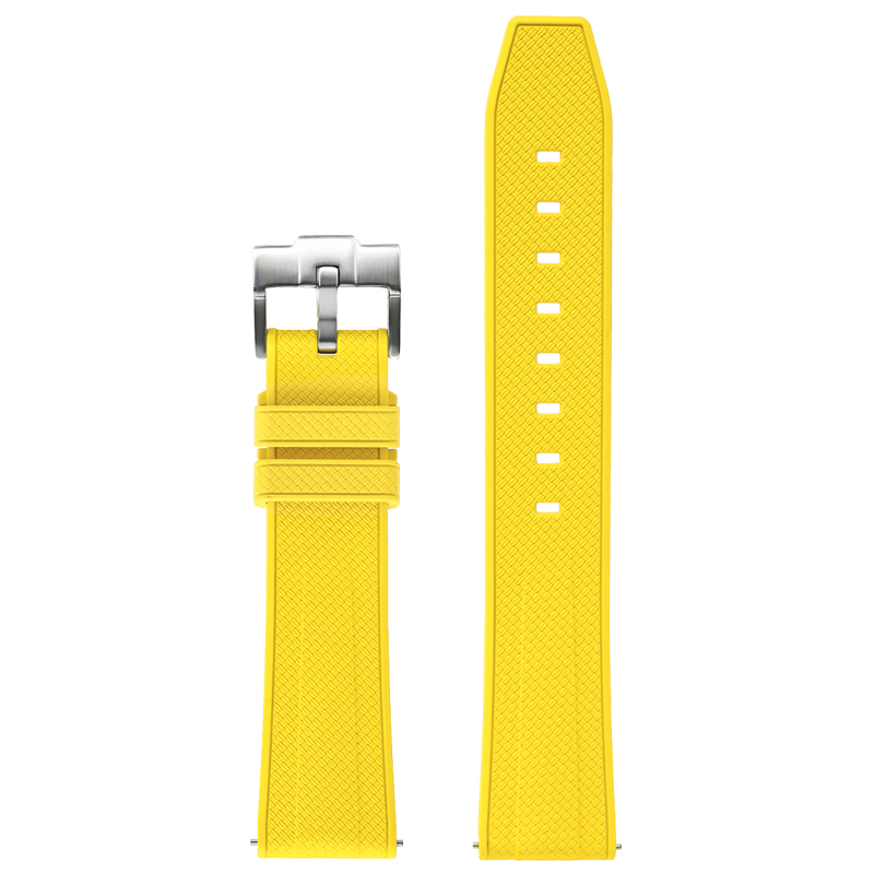 Jaune + boucle argentée
