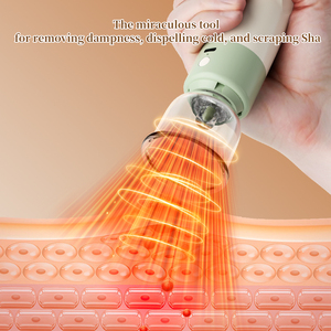 جهاز تدليك كهربائي بالحجامة بالتفريغ أكواب شفط مضادة للسيلوليت تسخين غواشا حرق الدهون الجلد كشط الجسم التخسيس - Product Image 5