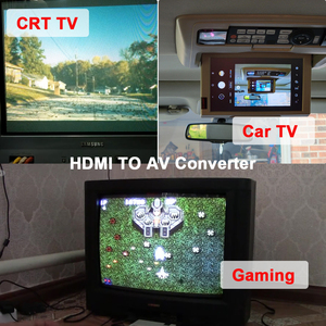 Convertidor HDMI a RCA de calidad verificada Audio compuesto CVBS HDMI a S Video 2 AV In HDMI 2AV Puerto de salida - Product Image 3