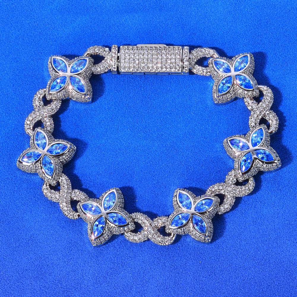 Diamant bleu argenté
