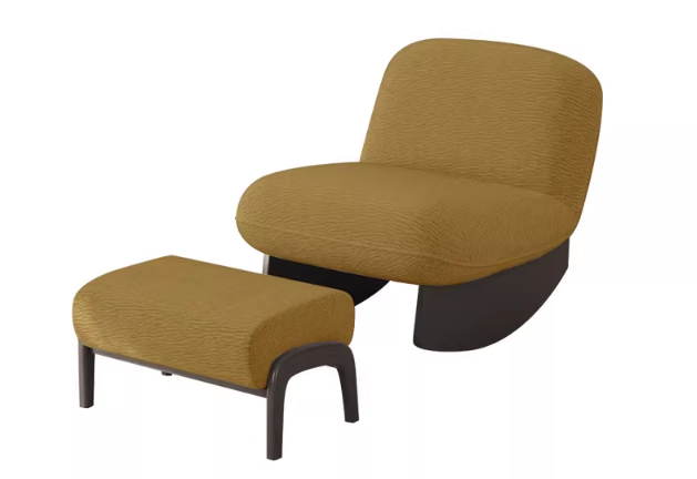 Chenille - Yellow + Footstool